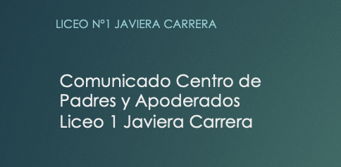 …en relación a los hechos de violencia que se han suscitado en el Liceo durante esta semana